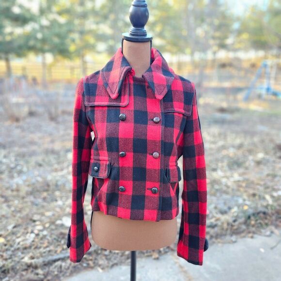 Polo Ralph Lauren Jackets & Blazers - Polo by Ralph Lauren Jacket Plaid Crop Coat Size Small Pre-owned